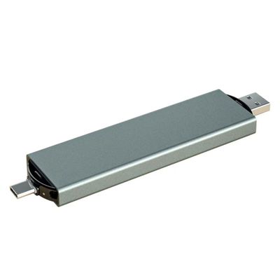Tipo C USB3.0 SSD Disco duro externo M.2 Nvme Sata Diseño de doble interfaz para computadora portátil