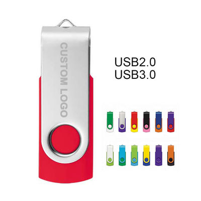 64g 32g 16g8g USB Flash Disco de memoria 360 grados de rotación de la unidad flash Logotipo de la empresa