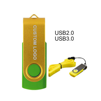 64g 32g 16g8g USB Flash Disco de memoria 360 grados de rotación de la unidad flash Logotipo de la empresa